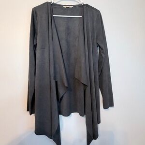 Soft Surroundings Slate Gray Drape Jacket